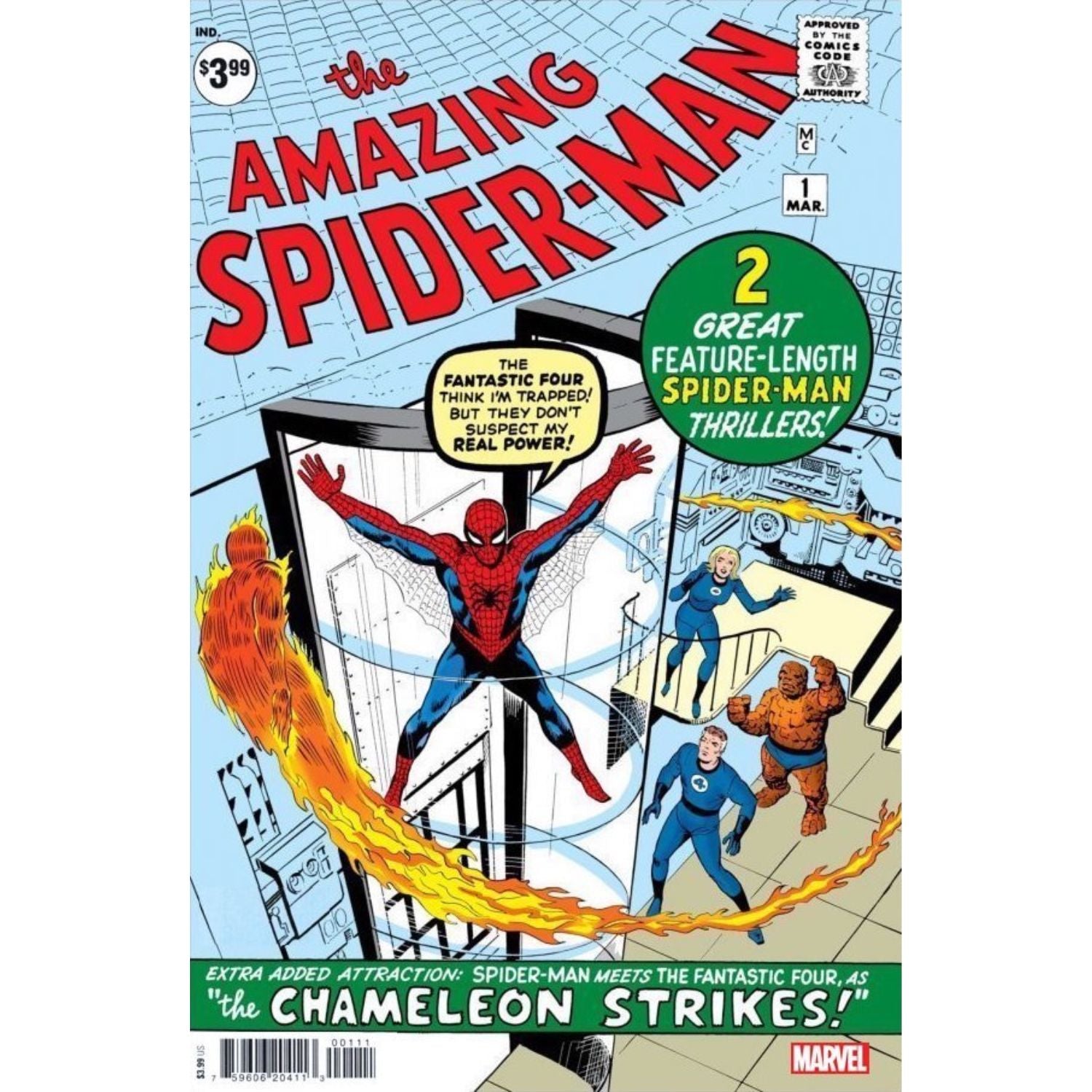 Amazing Spider-Man #1 [Jack Kirby x10 Facsimile Edition] 2022 Comics Marvel Comics