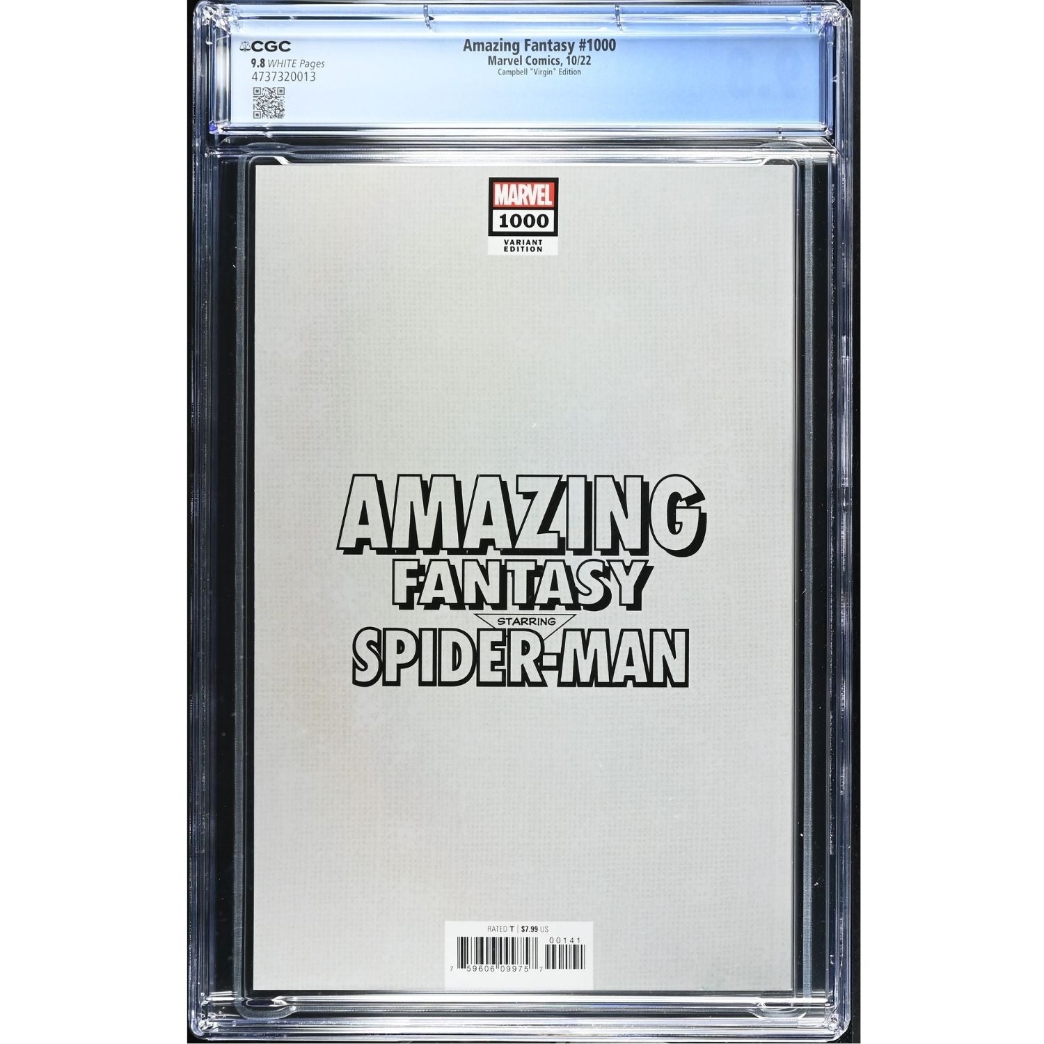 Amazing Fantasy: #1000 [J Scott Campbell Virgin CVR D - 1:100] 2022 Comics Marvel Comics