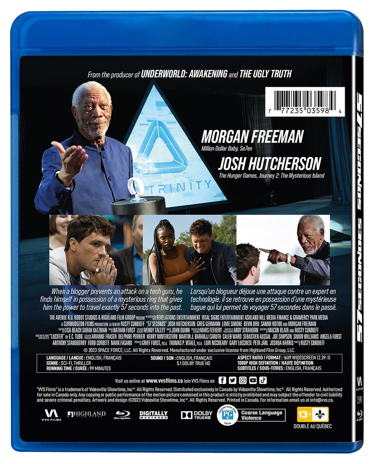 57 Seconds [Blu-Ray] Blu-Ray Movie VVS Films