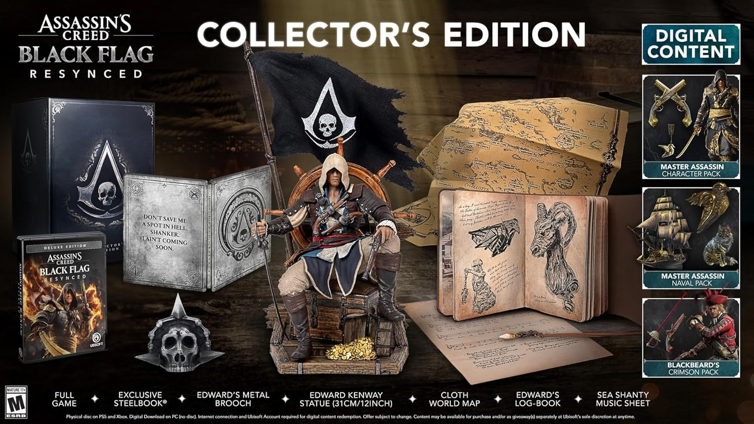 Assassins Creed: Black Flag Resynced Collectors Edition [Xbox Series X] Xbox Series X Video Game Havok
