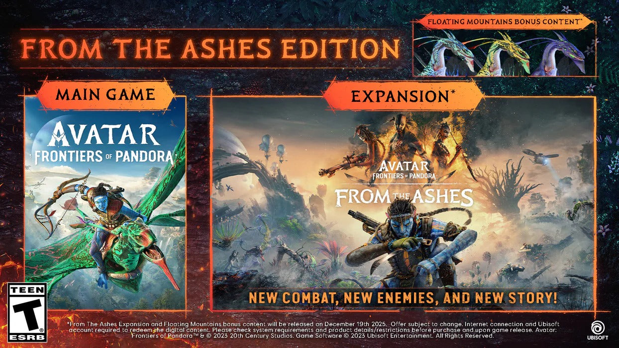 Avatar: Frontiers of Pandora From the Ashes Edition [Xbox Series X] Xbox Series X Video Game Ubisoft