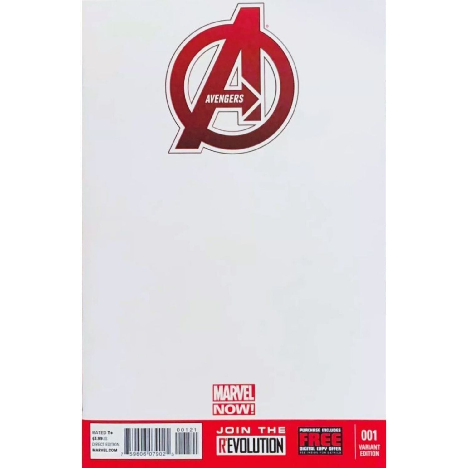 Avengers: #1 [Blank CVR F] 2013 Comics Marvel Comics