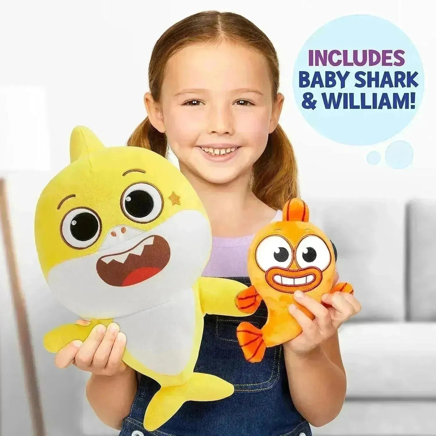 Baby Shark's Big Show!: Swing and Swing Baby Shark Plush 12" + William Plush 7" Plushies WowWee