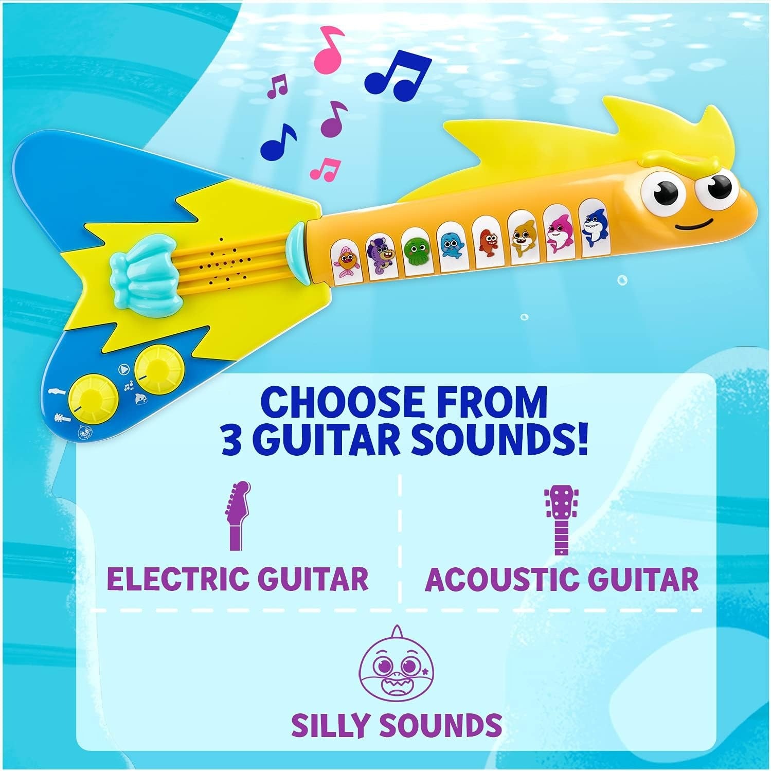 Pinkfong: Baby Shark's Big Show: Eel-ectric Guitar Toys & Games WowWee