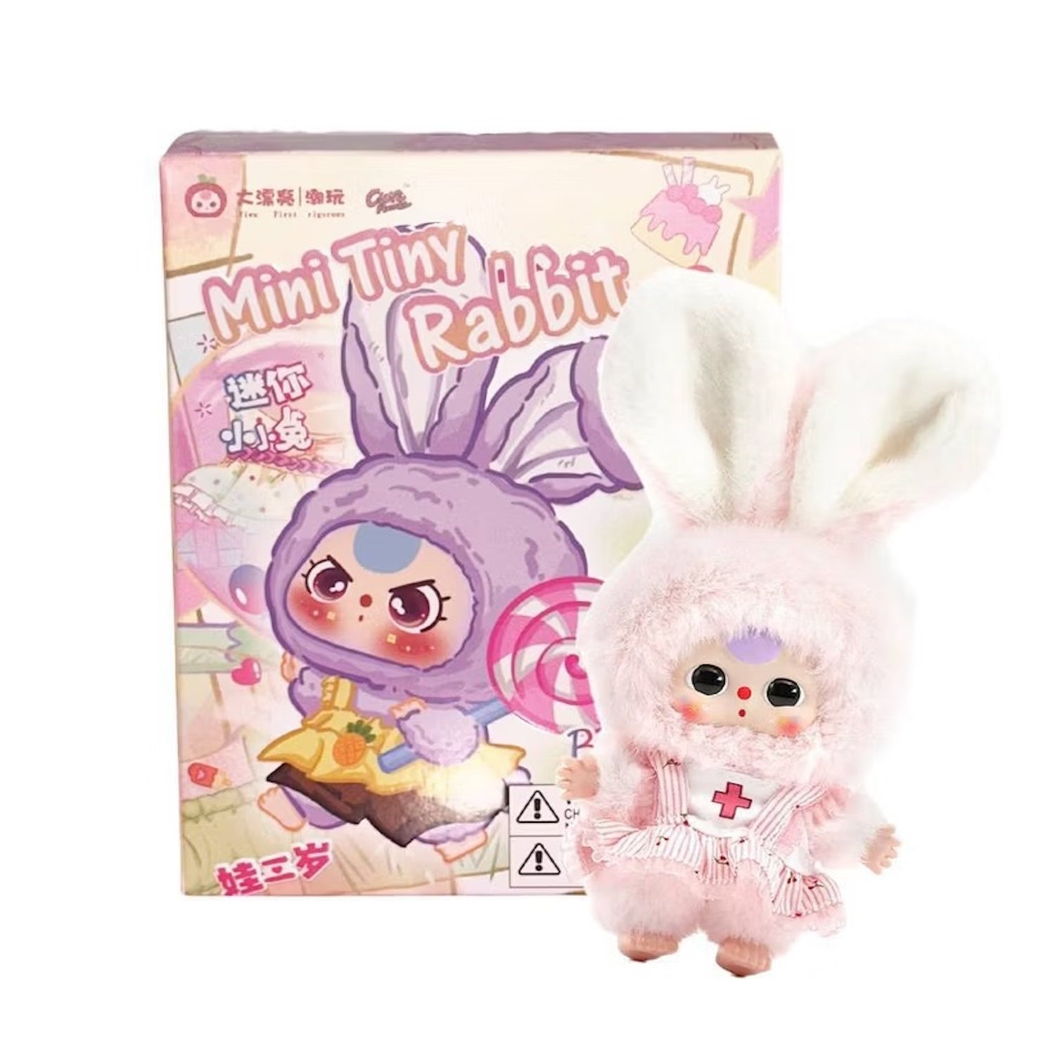 Baby Three: Mini Tiny Rabbit Plush Blind Box - 1 Random Figure Plushies Big beautiful (Dongguan) Toy Co.