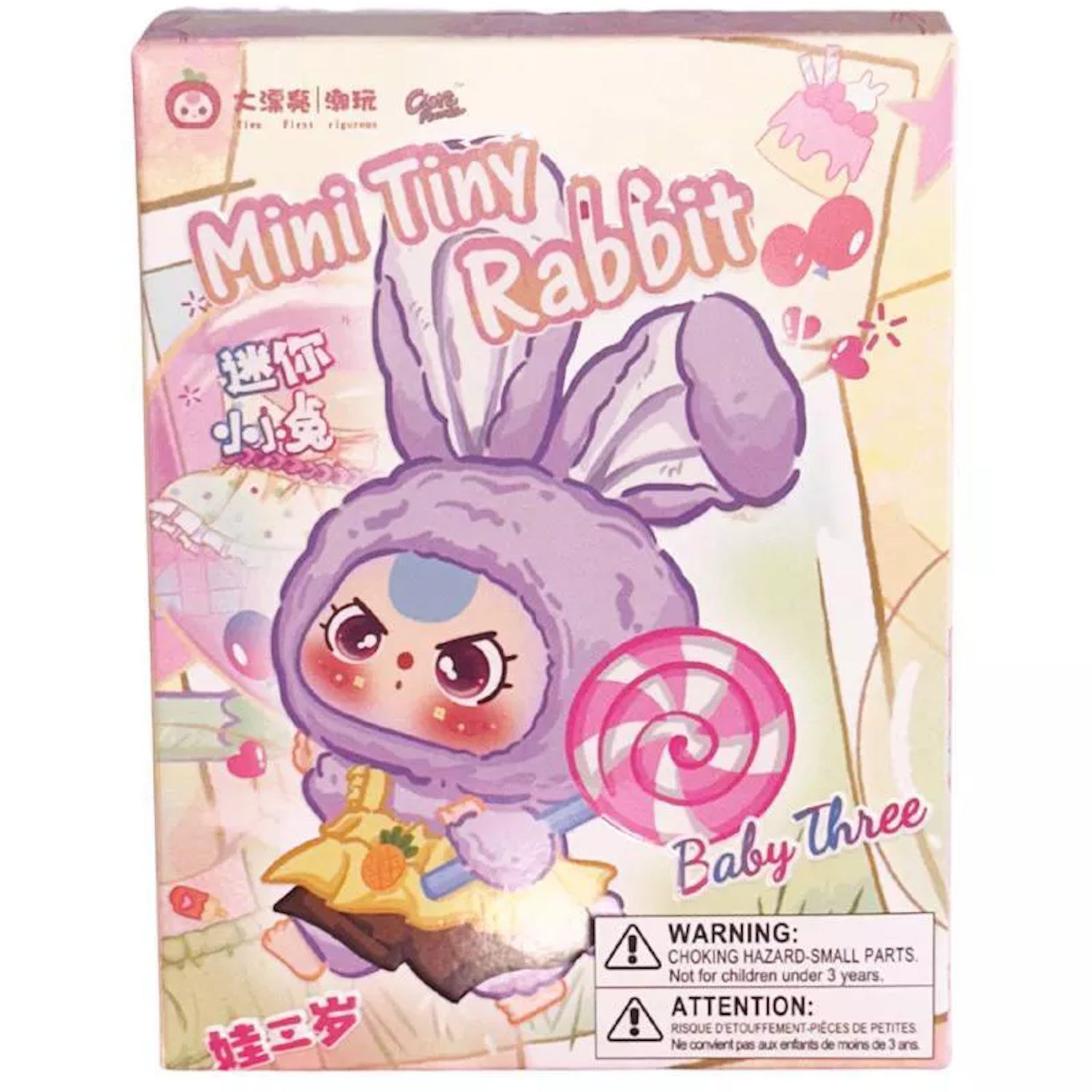 Baby Three: Mini Tiny Rabbit Plush Blind Box - 1 Random Figure Plushies Big beautiful (Dongguan) Toy Co.