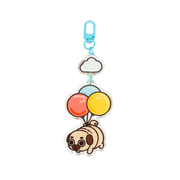 Puglie: Balloon Floatie Puglie Acrylic Keychain Accessory Puglie