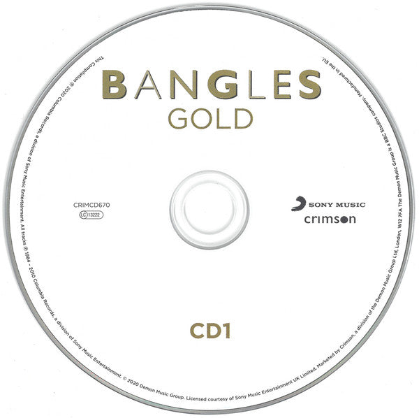Bangles: Gold [Audio CD] Audio CD/Vinyl Sony Music