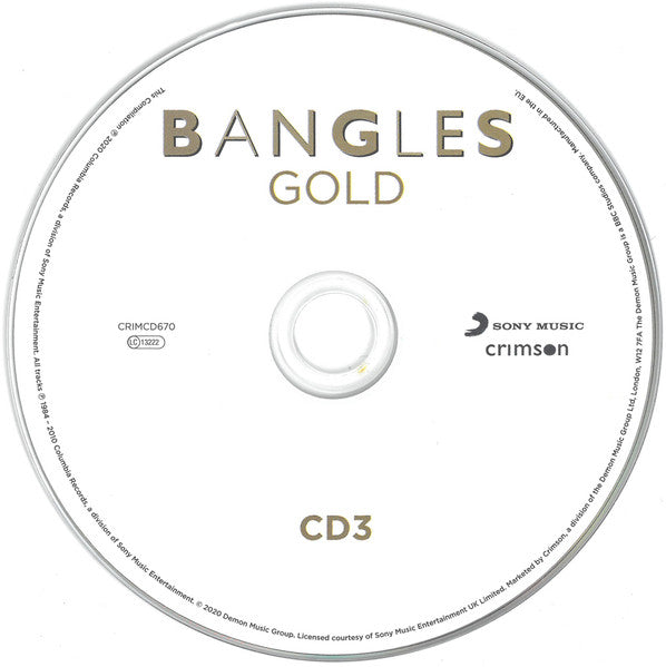 Bangles: Gold [Audio CD] Audio CD/Vinyl Sony Music