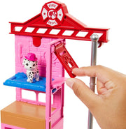 Barbie Careers Firefighter Doll & Playset with Fire Station & Tree Toys & Games Mattel