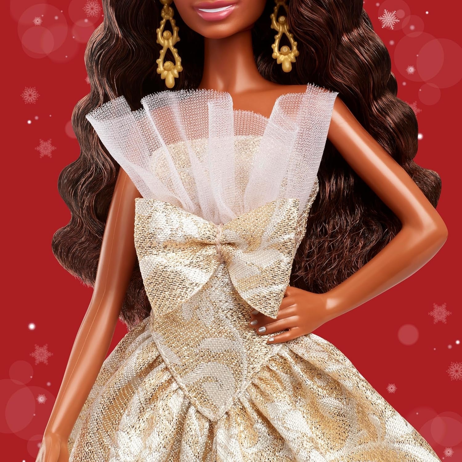 Barbie Signature: 2025 Holiday Barbie - Black Dark Hair Toys & Games Mattel