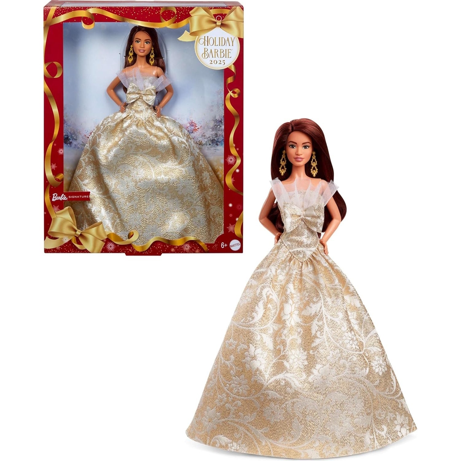 Barbie Signature: 2025 Holiday Barbie Fashion Doll Toys & Games Mattel