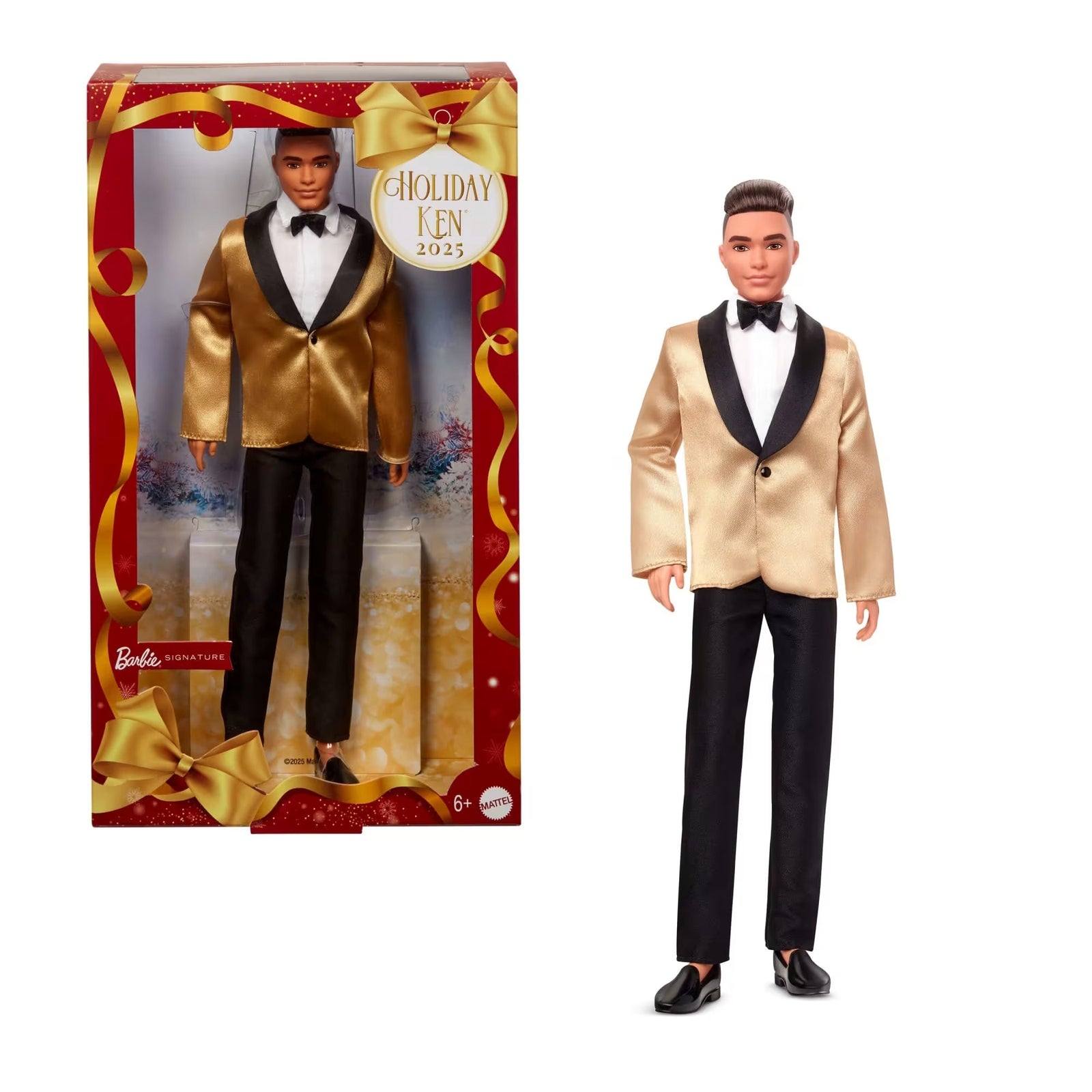 Barbie Signature: 2025 Holiday Ken - White Brown Hair Toys & Games Mattel