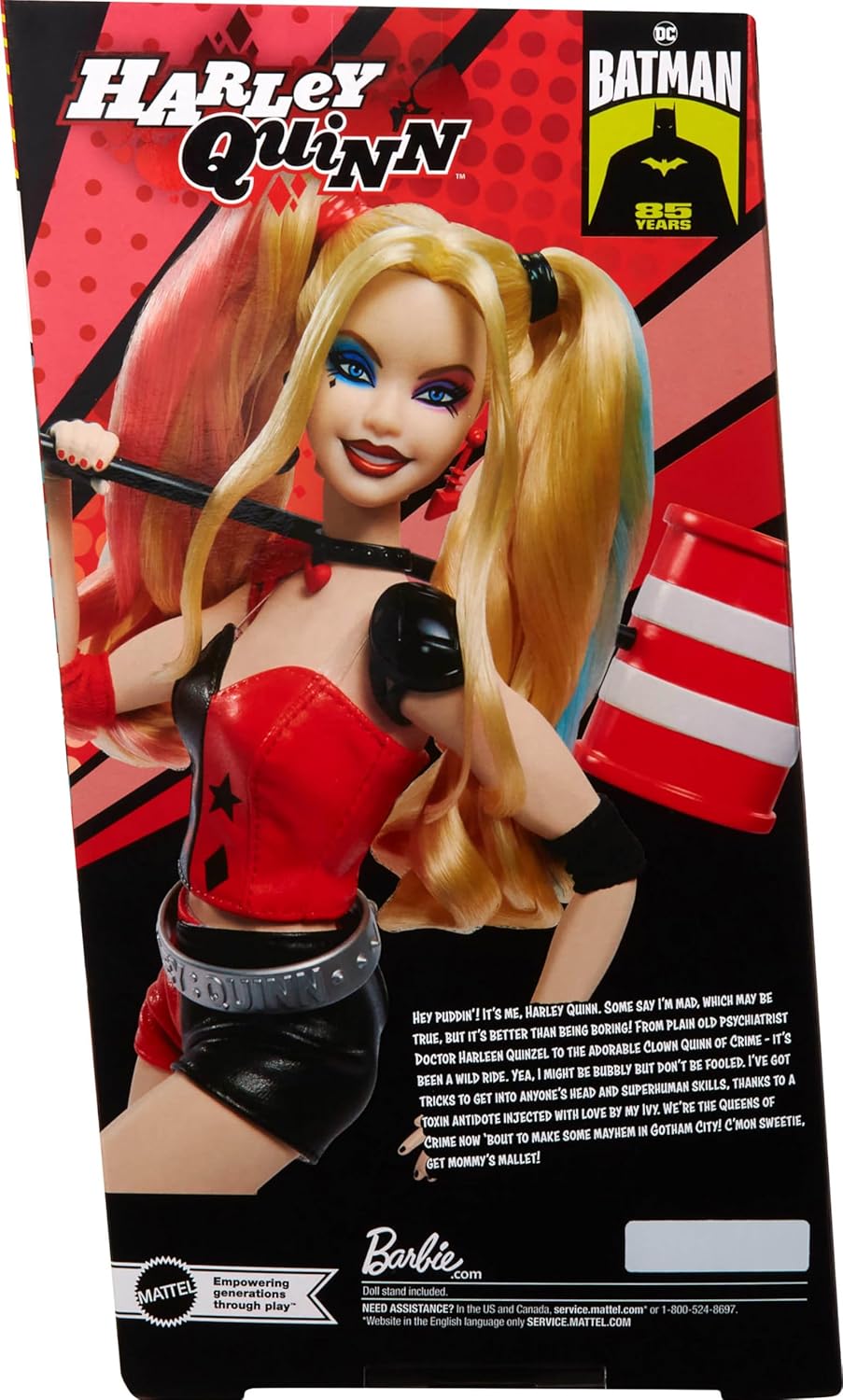Barbie Signature: Harley Quinn - DC Batman 85th Anniversary Doll Toys & Games Mattel