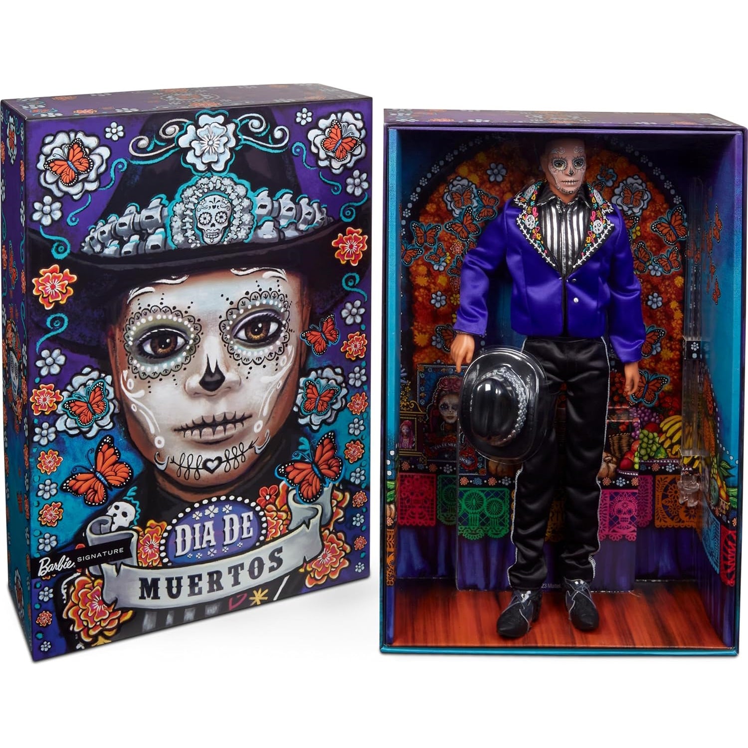 Barbie Signature: Ken Fashion Doll - 2023 Dia de Muertos Collectible Toys & Games Mattel