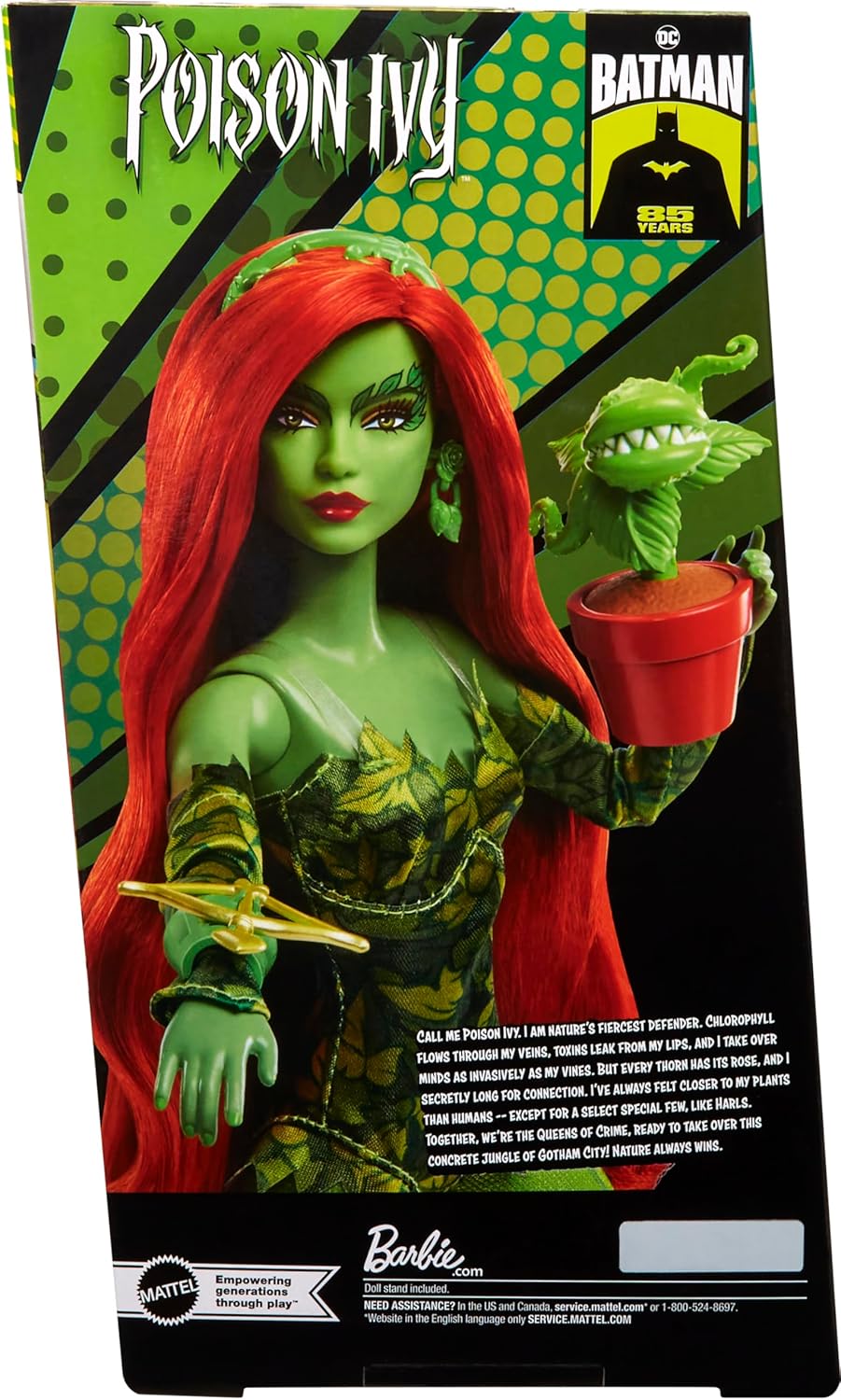 Barbie Signature Limited Edition Collector Doll - Poison Ivy - DC Batman 85th Anniversary Toys & Games Mattel