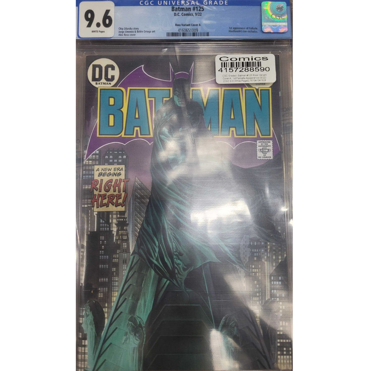 Batman: #125 [Alex Ross CGC 9.6 Cover A] 2022