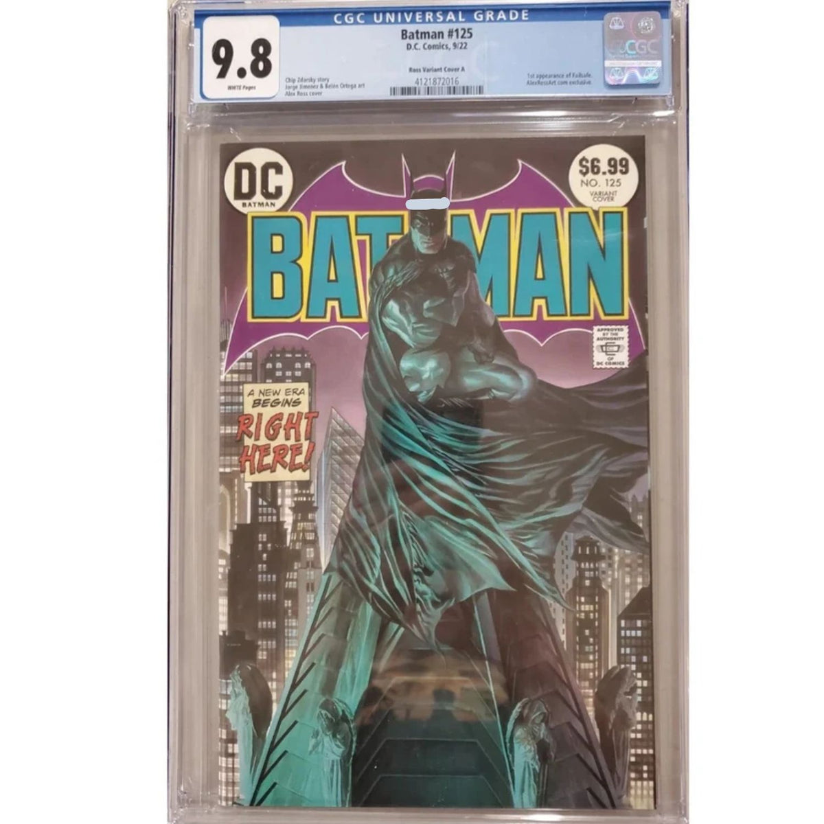 Batman: #125 [Alex Ross CGC 9.8 Cover Ross.A] 2022
