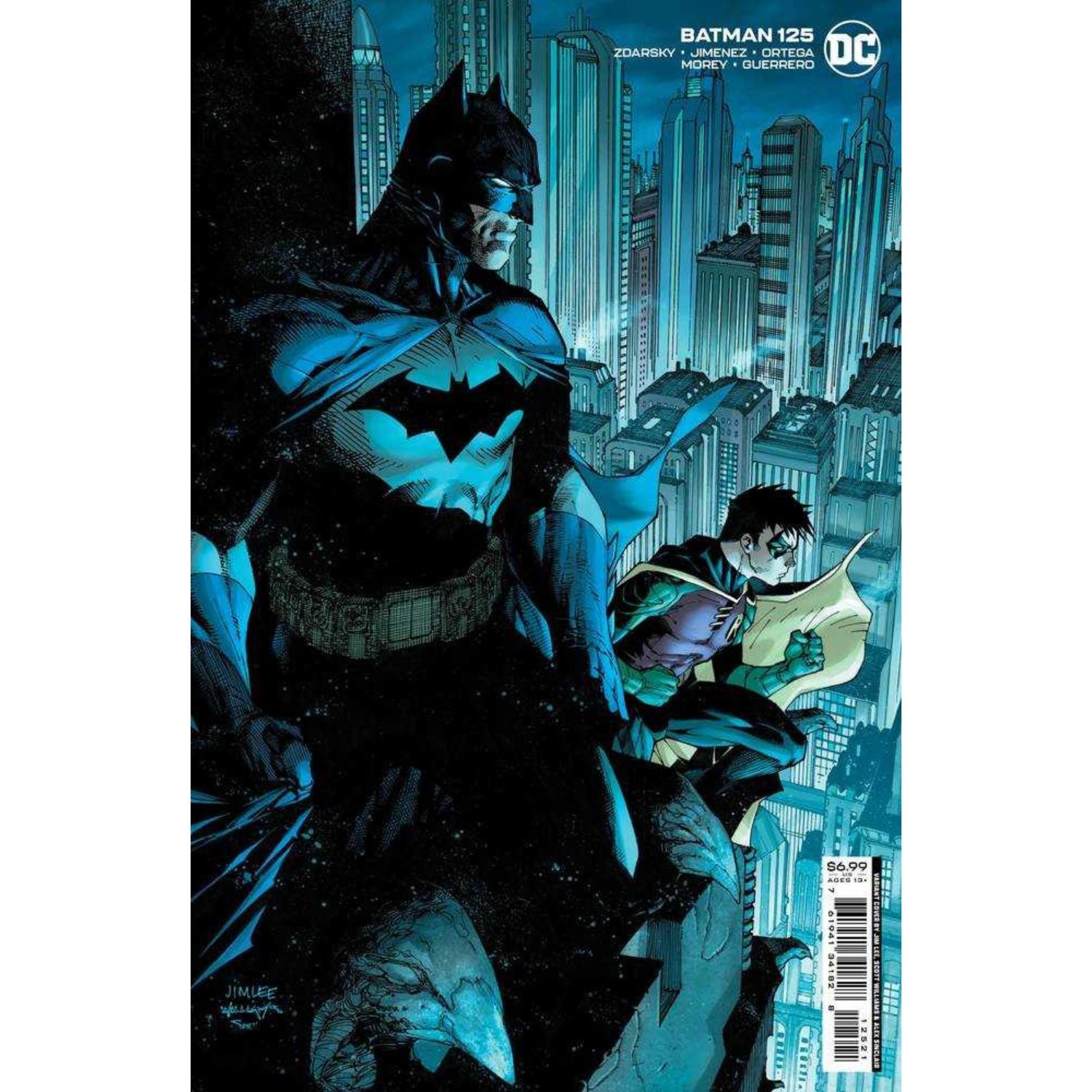 Batman: #125 [Jim Lee & Scott Williams Card Stock CVR B] 2022 Comics DC Comics