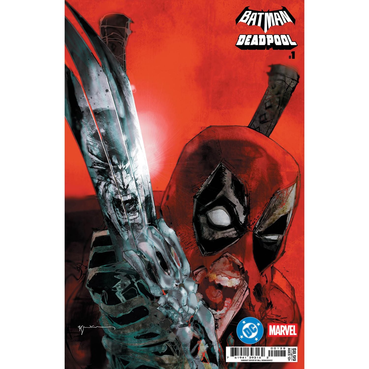 Batman/Deadpool: #1 [Bill Sienkiewicz Homage Batman Deadpool CVR Q] 2025 Comics DC Comics