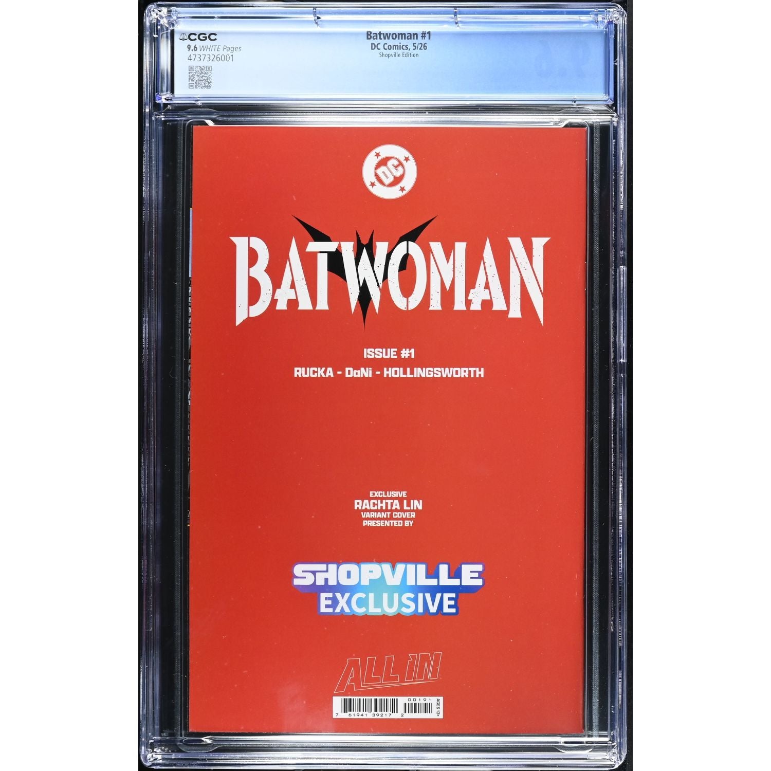 Batwoman: #1 [Rachta Lin CGC 9.6 Shopville Exclusive CVR] 2026 Comics DC Comics