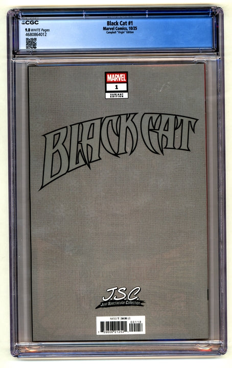 Black Cat: #1 [J Scott Campbell CGC 9.8 Virgin - 1:100] 2025 Comics Marvel Comics