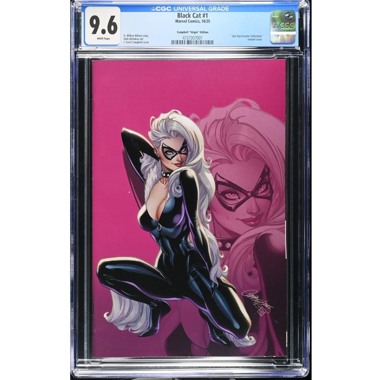 Black Cat: #1 [J Scott Campbell CGC 9.6 Virgin - 1:100] 2025 Comics Marvel Comics