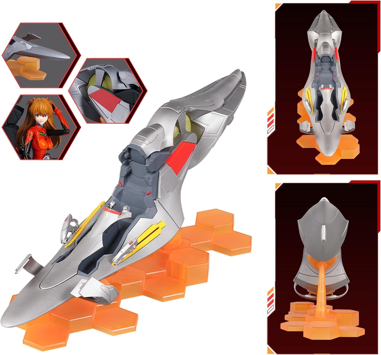 Blokees: Fantastics Series Evangelion - Asuka Langley Plug Suit with Entry Plug Interior Toys & Games Blokees