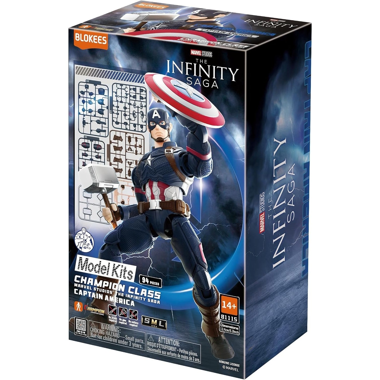 Blokees: Marvel The Infinity Saga - Captain America Model Kit Toys & Games Blokees