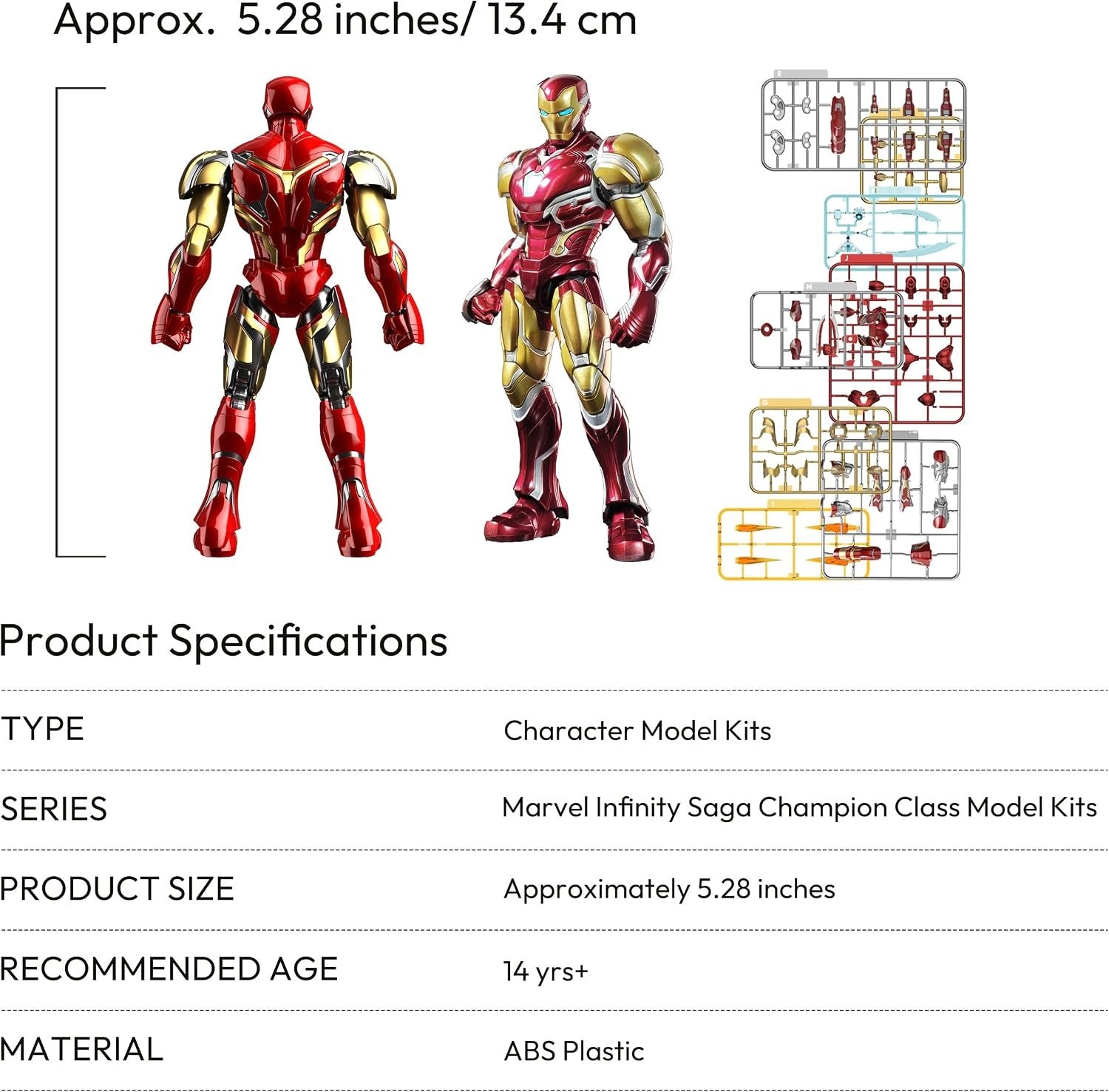 Blokees: Marvel The Infinity Saga - Iron Man Mark LXXXV Deluxe Edition Model Kit Toys & Games Blokees