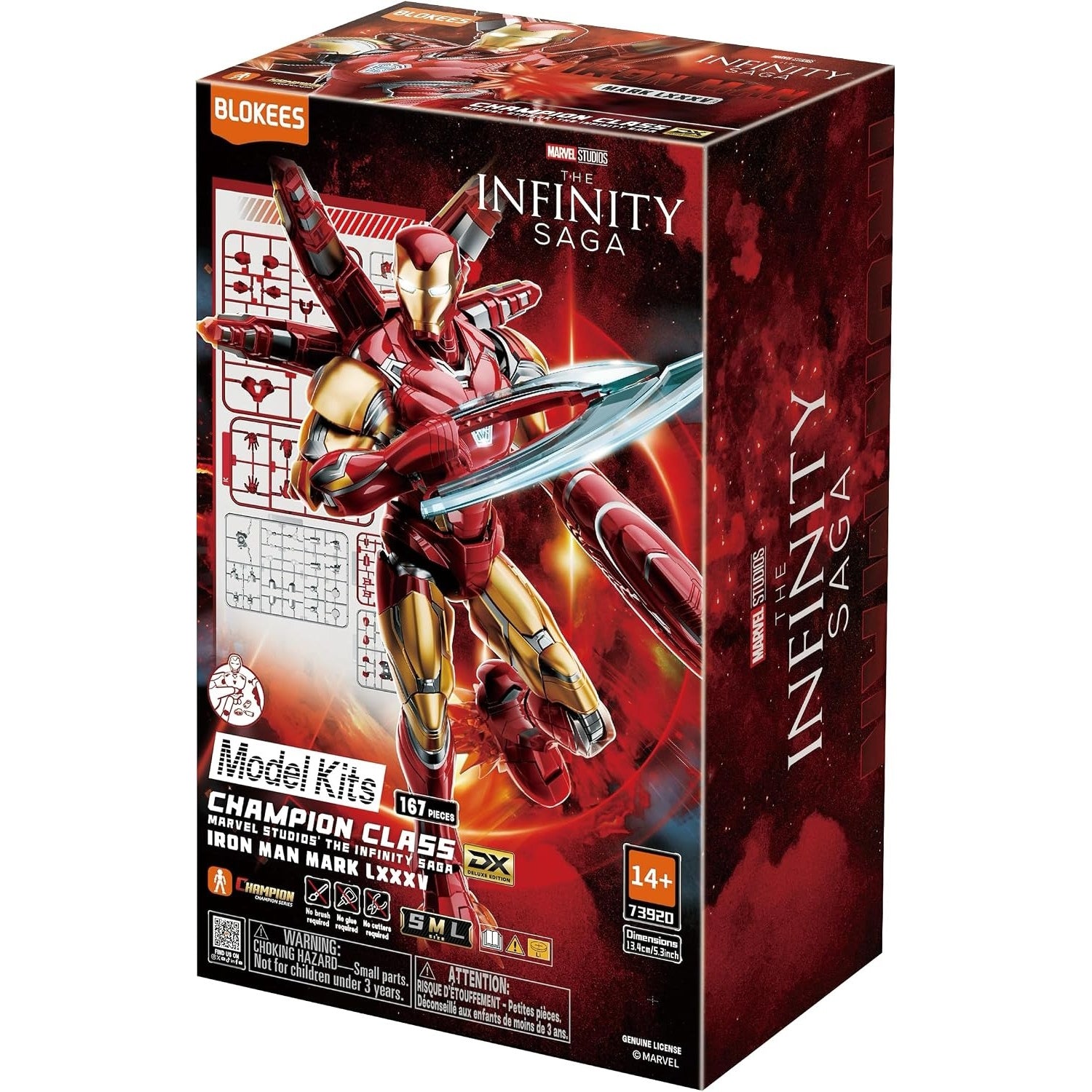 Blokees: Marvel The Infinity Saga - Iron Man Mark LXXXV Deluxe Edition Model Kit Toys & Games Blokees