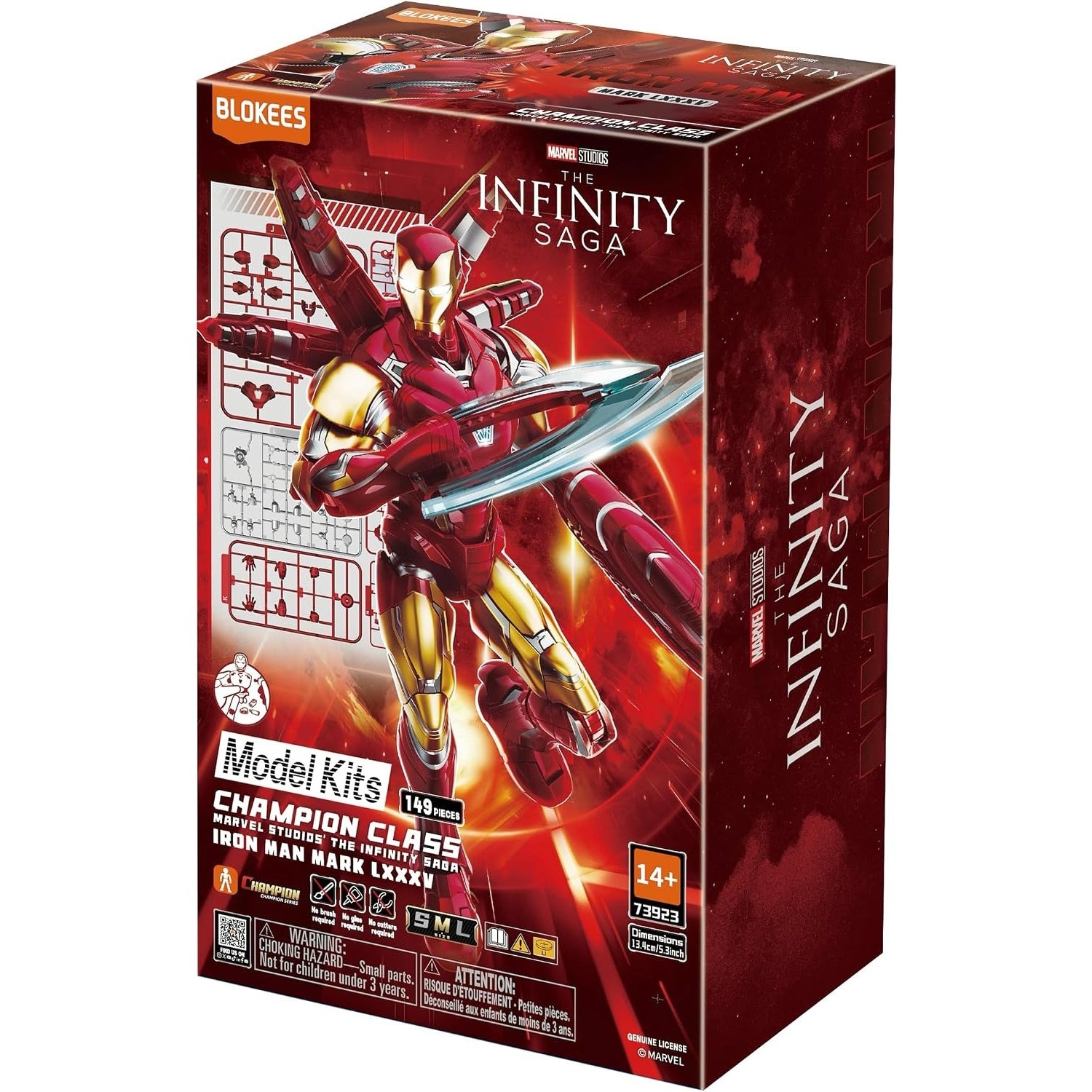Blokees: Marvel The Infinity Saga - Iron Man Mark LXXXV Model Kit Toys & Games Blokees