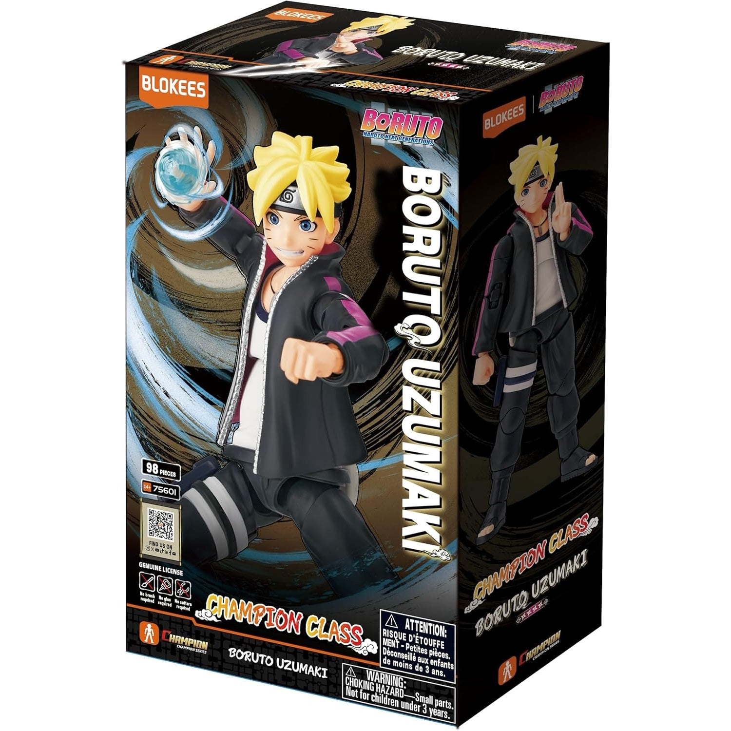 Blokees: Naruto Shippuden - Boruto Uzumaki Champion Class Model Kit #75601 Toys & Games Blokees