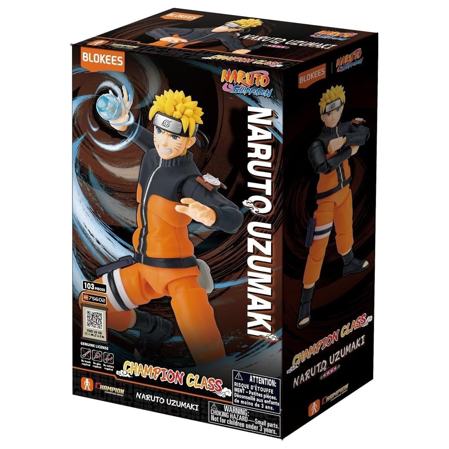 Blokees: Naruto Shippuden - Naruto Uzumaki Champion Class Model Kit #75602 Toys & Games Blokees