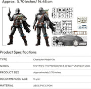 Blokees: Star Wars The Mandalorian and Grogu - Din Djarin and Grogu Model Kit Toys & Games Blokees
