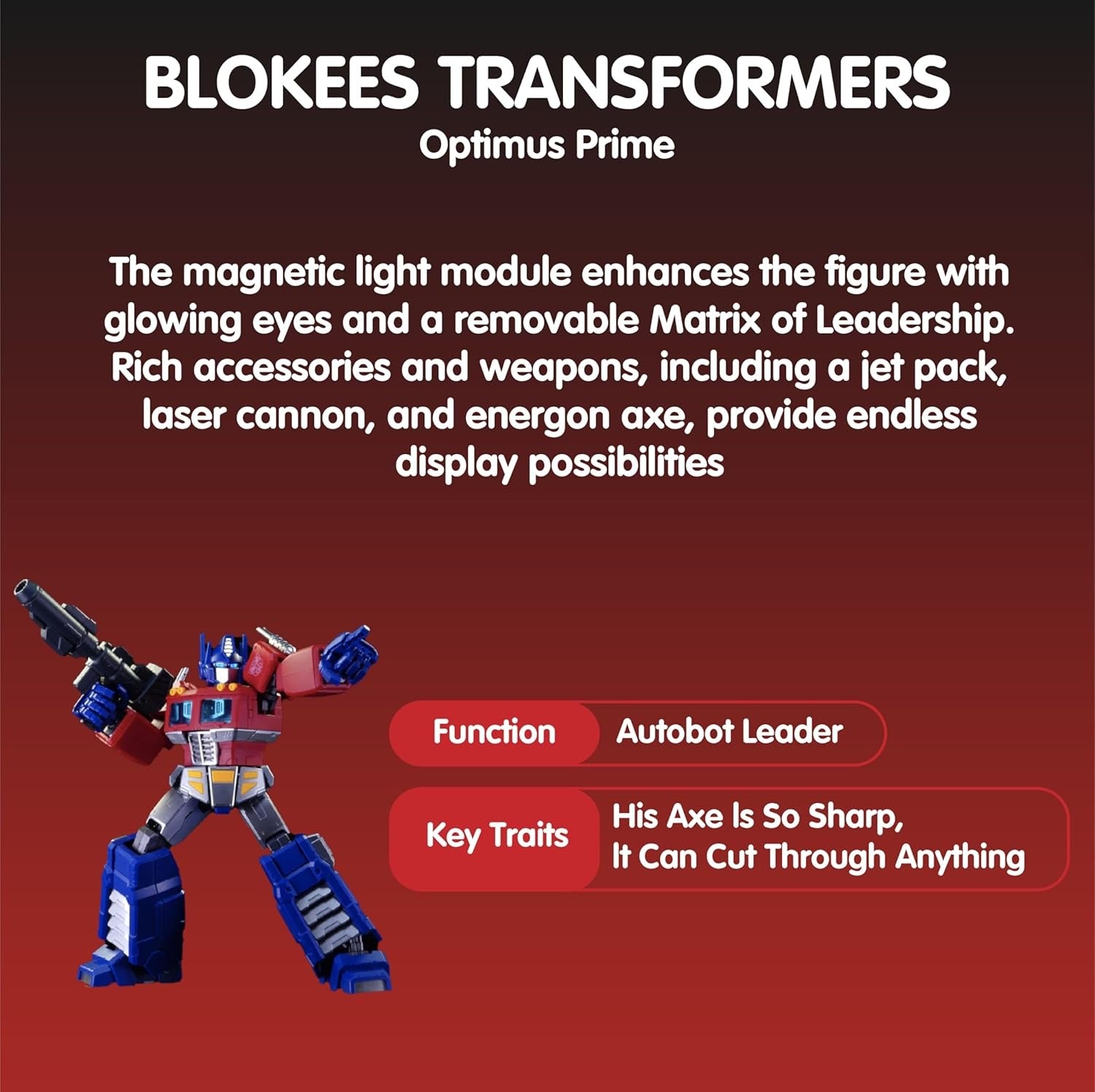 Blokees: Transformers Action Edition - Optimus Prime Model Kit #71156 Toys & Games Blokees