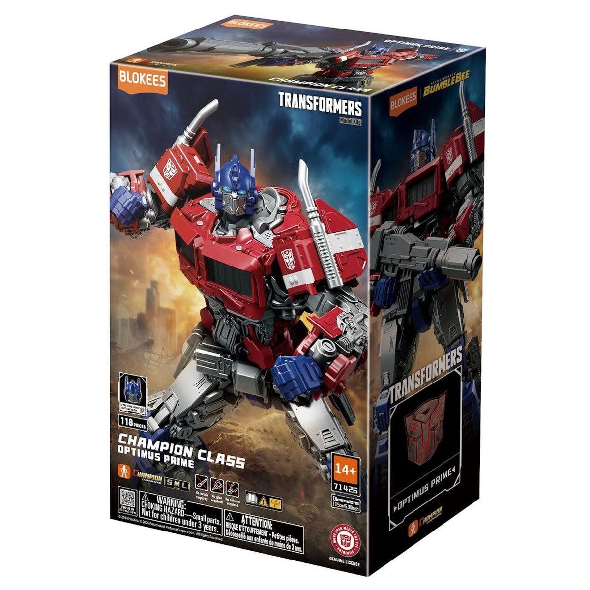 Blokees: Transformers Bumblebee - Optimus Prime Model Kit Champion Class 26 Toys & Games Blokees