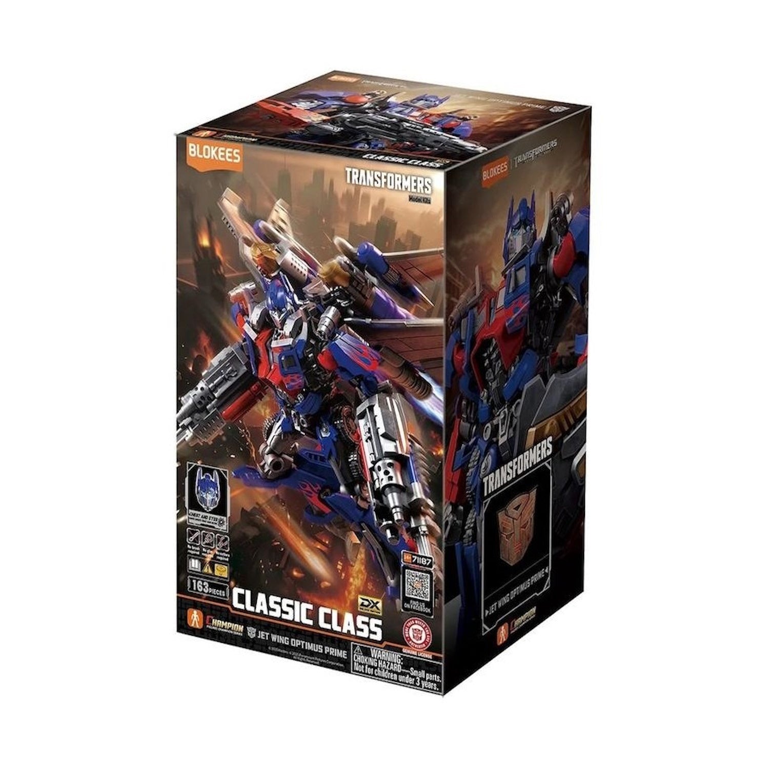 Blokees: Transformers Dark of the Moon Classic Class Deluxe Edition - Jet Wing Optimus Prime Model Kit #71187 Toys & Games Blokees