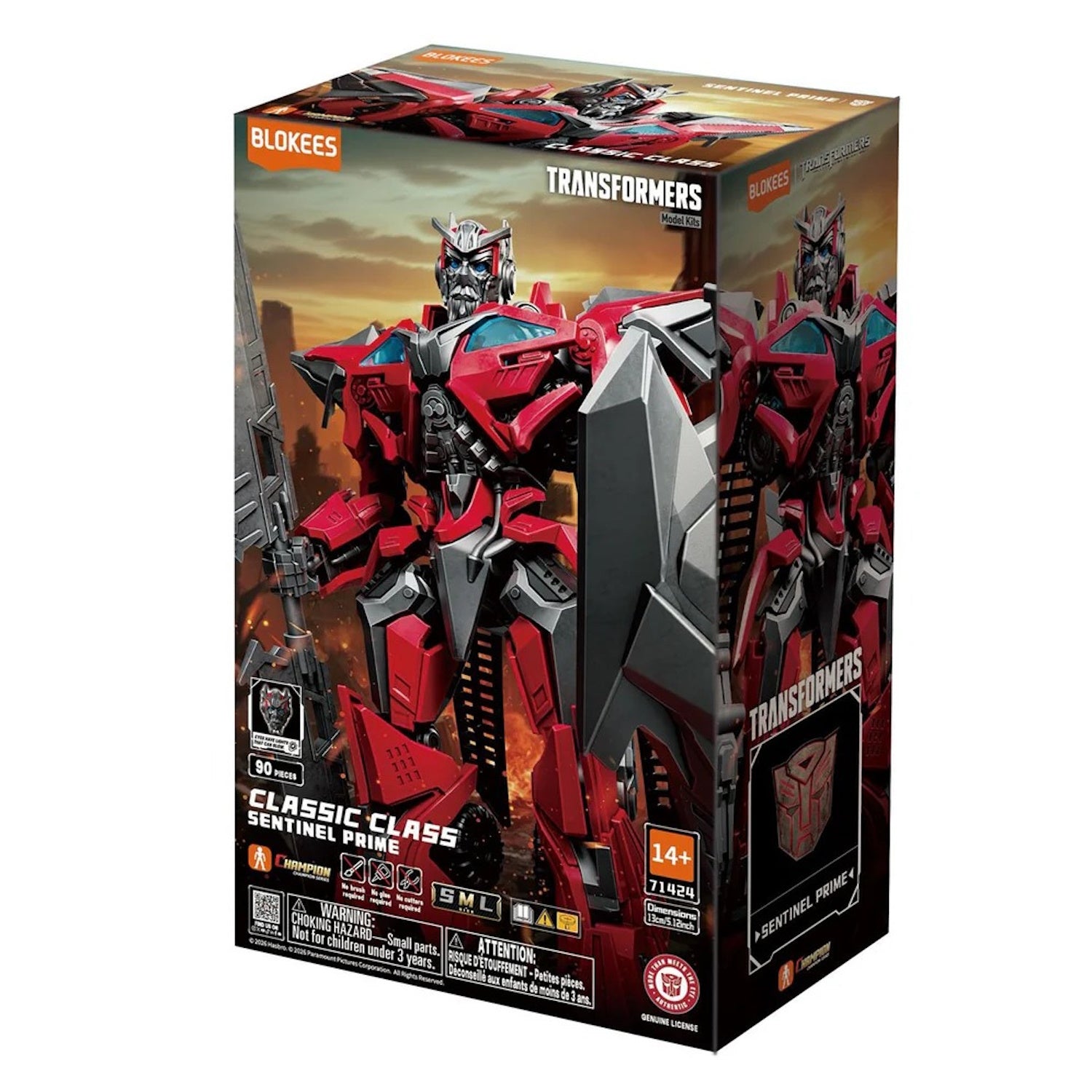 Blokees: Transformers Dark of the Moon Classic Class - Sentinel Prime Model Kit #71424 Toys & Games Blokees