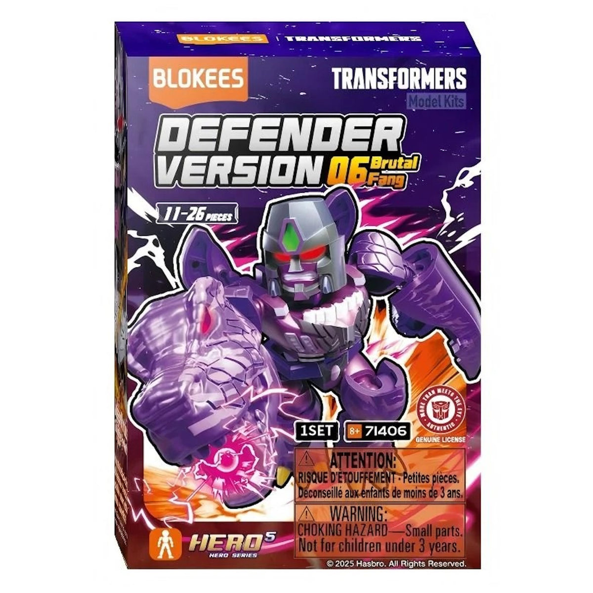 Blokees: Transformers Defender Version 06 Brutal Fang - Random Model Kit #71406 Toys & Games Blokees