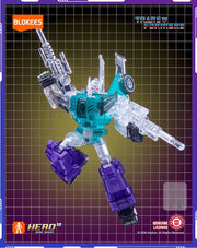 Blokees: Transformers Galaxy Version - Transparent Sixshot Model Kit #01232 Toys & Games Blokees