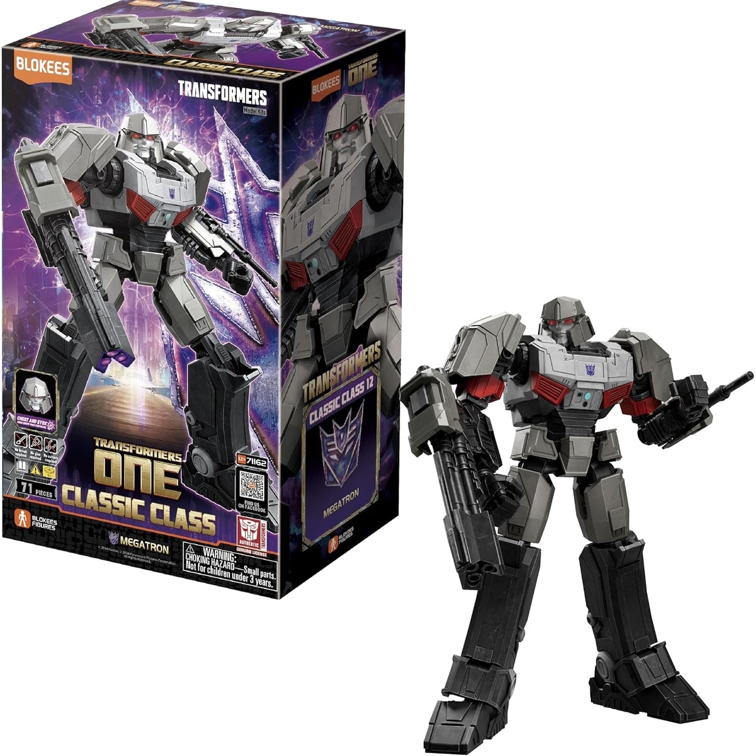 Blokees: Transformers One Classic Class - Megatron Model Kit #71162 Toys & Games Blokees
