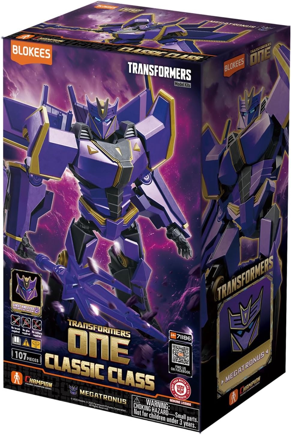 Blokees: Transformers One Classic Class - Megatronus Prime Model Kit #71186 Toys & Games Blokees