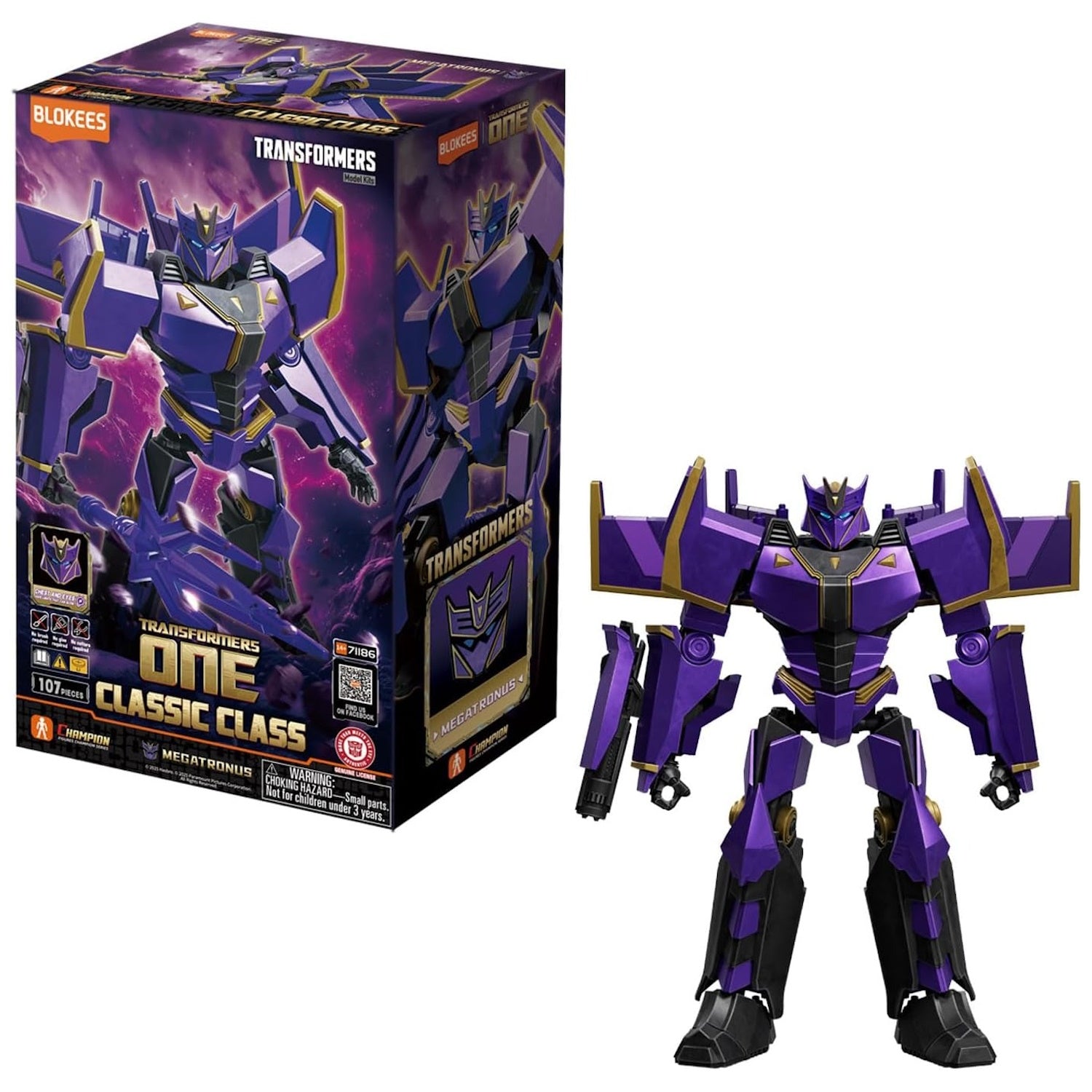 Blokees: Transformers One Classic Class - Megatronus Prime Model Kit #71186 Toys & Games Blokees