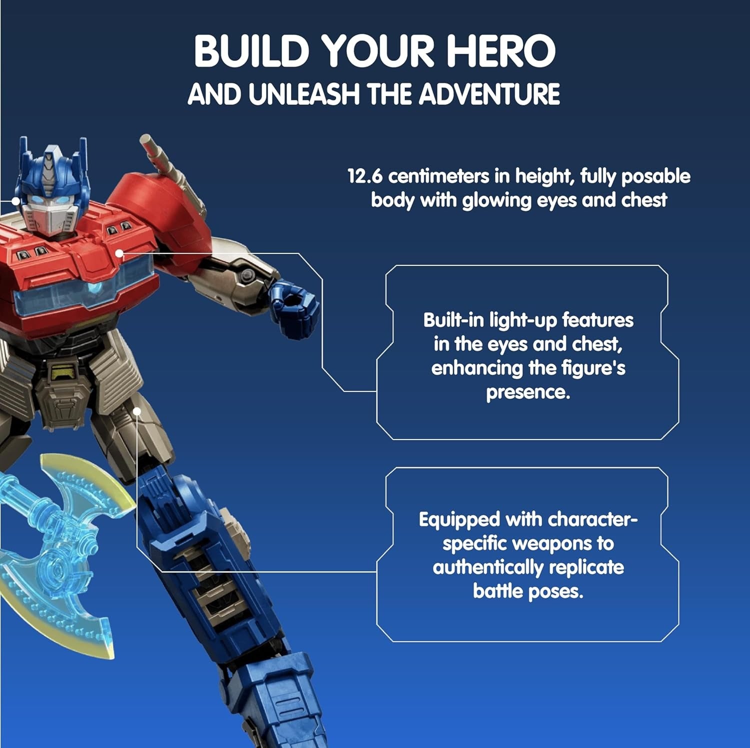 Blokees: Transformers One Classic Class - Optimus Prime Model Kit #71161 Toys & Games Blokees