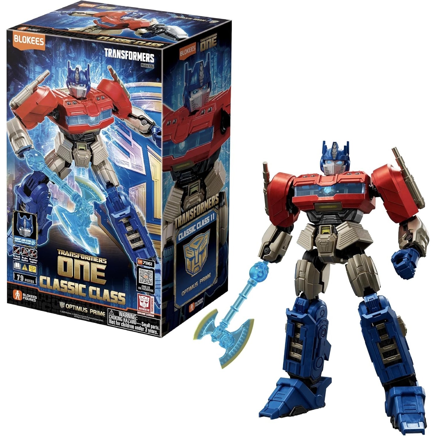 Blokees: Transformers One Classic Class - Optimus Prime Model Kit #71161 Toys & Games Blokees