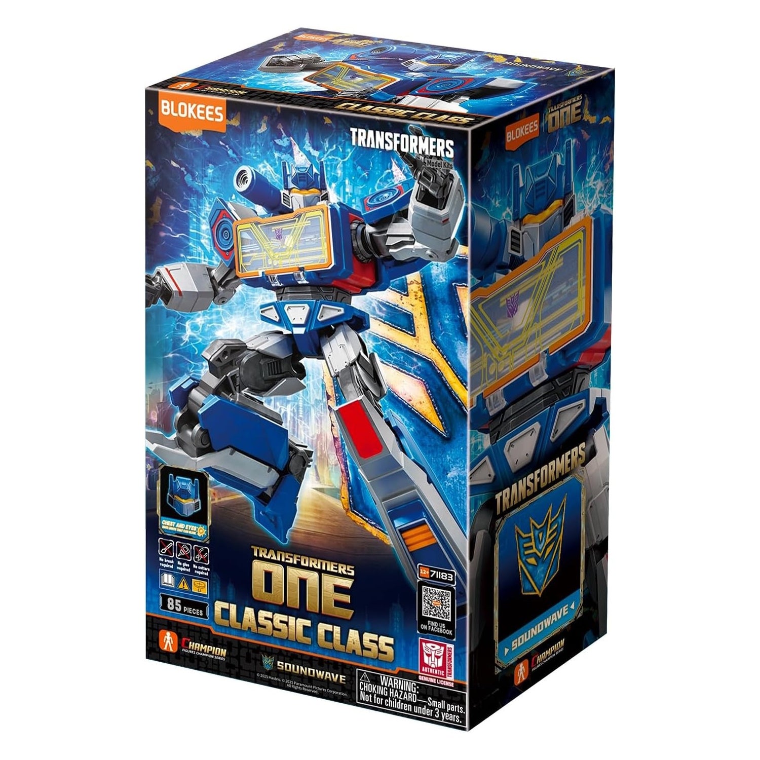 Blokees: Transformers One Classic Class - Soundwave Model Kit #71183 Toys & Games Blokees