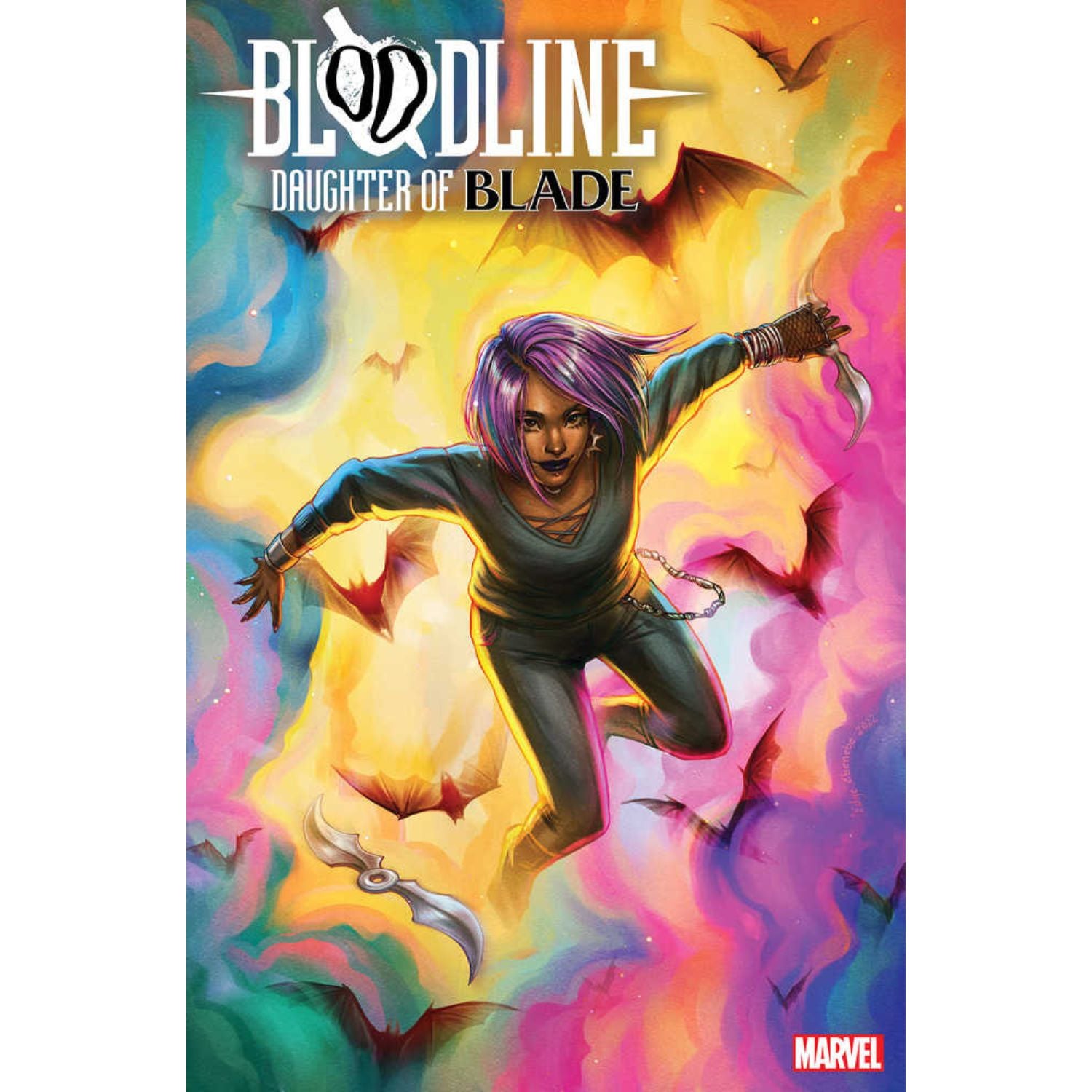 Bloodline Daughter of Blade: #1 [Ejiwa "Edge" Ebenebe CVR E - 1:50] 2023 Comics Marvel Comics