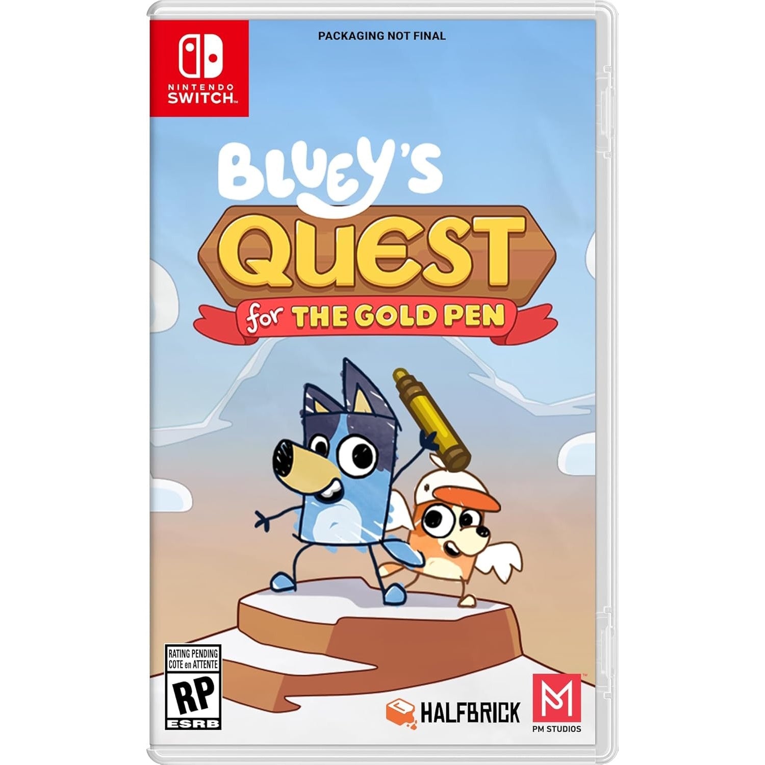 Bluey's Quest for The Gold Pen [Nintendo Switch] Nintendo Switch Video Game PM Studios