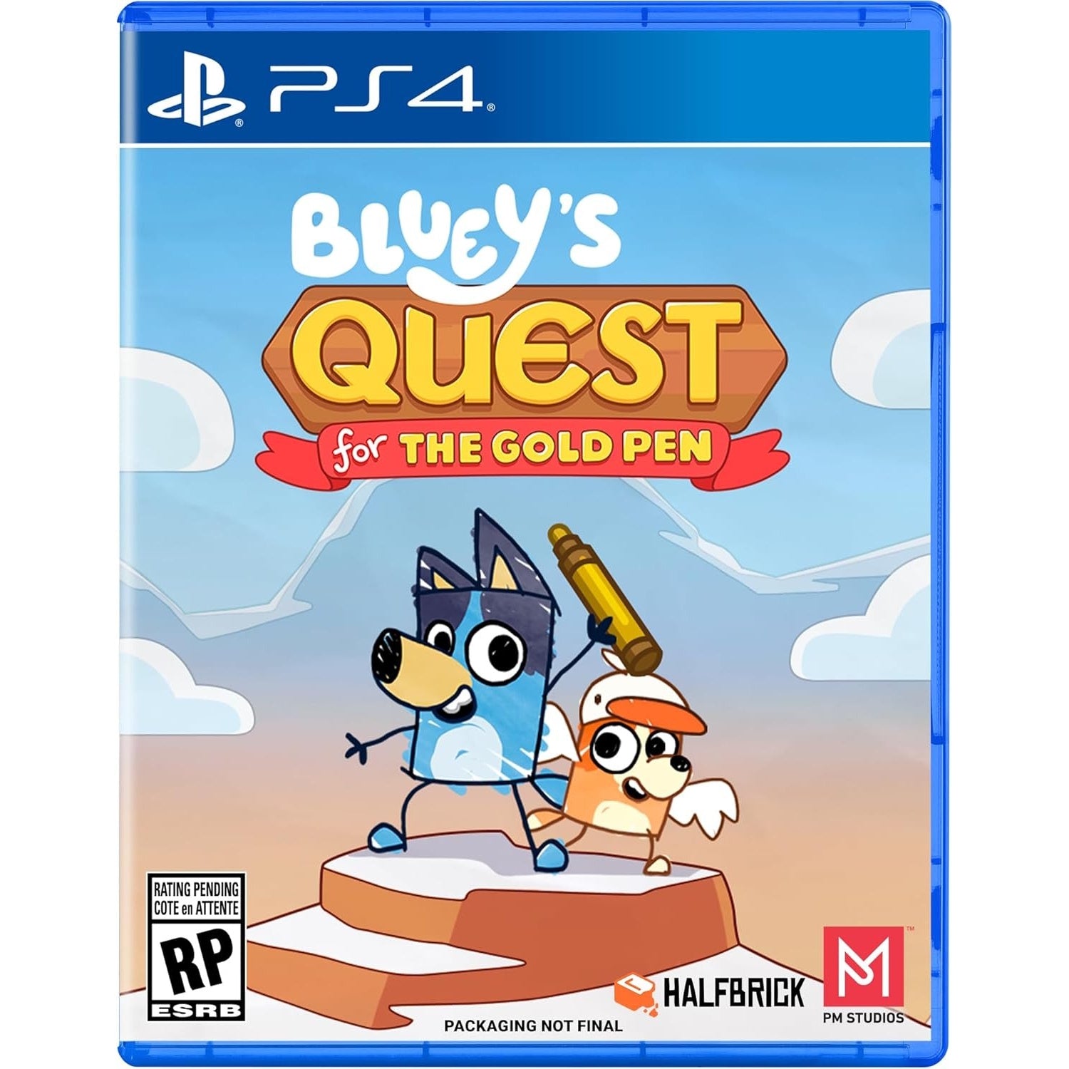 Bluey's Quest for The Gold Pen [PlayStation 4] PlayStation 4 Video Game PM Studios